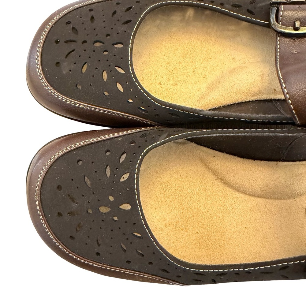 Rialto Black and Brown Mary Jane Clog Mule - Picture 4 of 7
